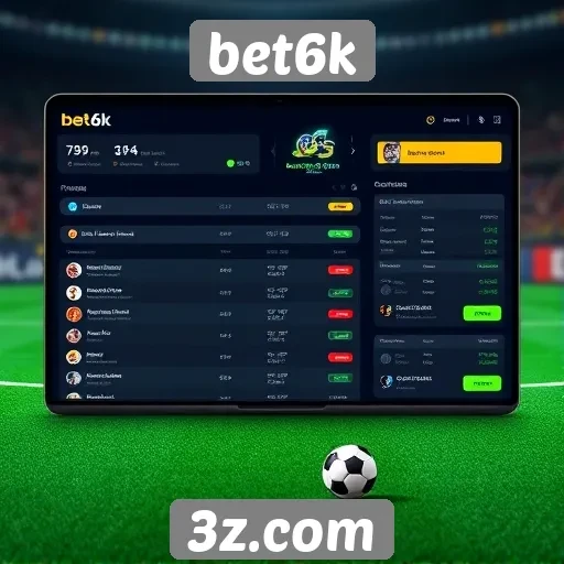 interface do usuário do bet6k é amigável